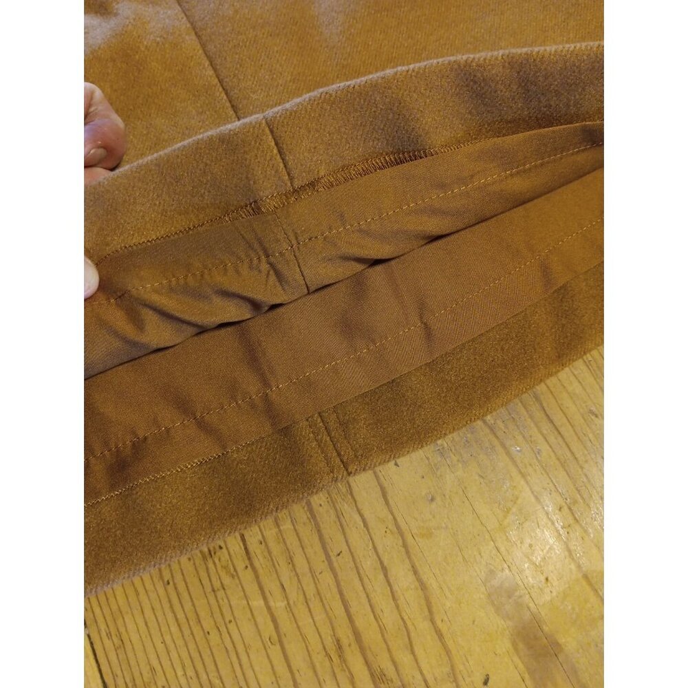 Loft Outlet Mini Skirt Womens 0 Pencil Brown Fleece Lined Office Zip Back NWT - Picture 7 of 7